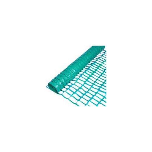 Safety Fence, 50 ft L, 3-1/2 x 1-3/4 in Mesh, Plastic, Green