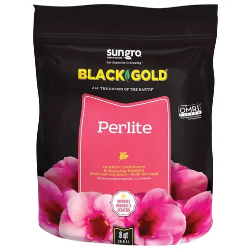 SUN GRO HORTICULTURE 1490102.Q08P Sunshine Soil Perlite, 8 qt Bag