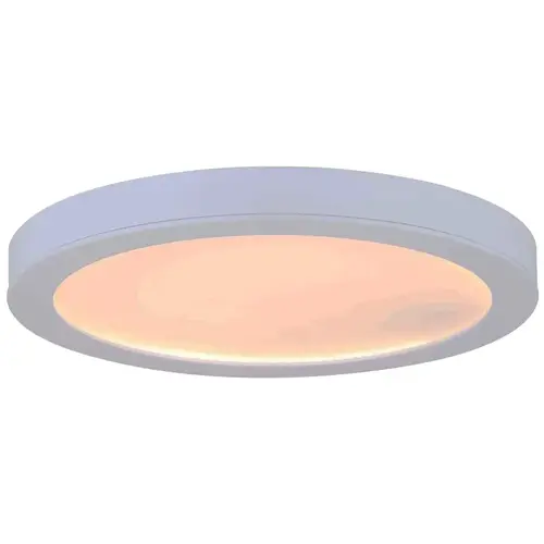 CANARM DL-11C-22FC-WH-C LED-SM11DL-WT-C Disk Light, 120 V, 22 W, LED Lamp, 1540 Lumens, 3000 K Color Temp, White Fixture