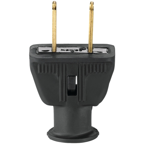 Eaton 183-6BK-BOX Electrical Plug, 2 -Pole, 15 A, 125 VAC, NEMA: NEMA 1-15, Black