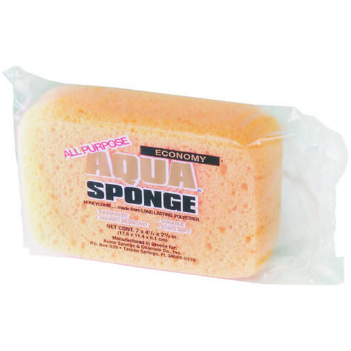 Armaly ProPlus 00027 Large Economy Sponge, 7 in L, 4-1/2 in W, 2-2/5 in Thick, Polyester, Yellow