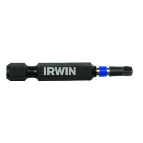 Irwin IWAF32SQ2B10 1837477 Power Bit, #2 Drive, Square Recess Drive, 1/4 in Shank, Hex Shank, 2 in L, S2 Steel
