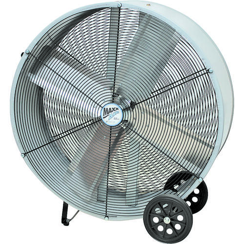 MaxxAir BF36DD Direct Drive Drum Fan, 6.56 A, 120 V, 2-Speed, 460 to 710 rpm Speed, 6300 to 9000 cfm Air, Steel