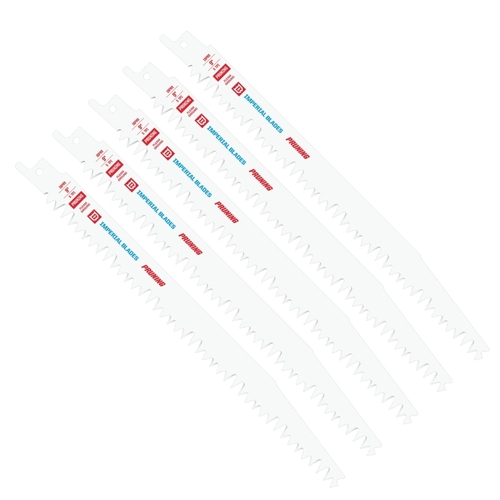 Imperial Blades IBPR9-5 Pruning Reciprocating Blade, 9 in L, 5 TPI White - pack of 5