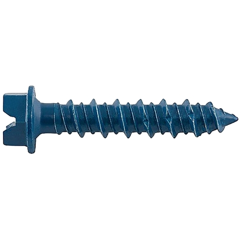 UltraCon+ Series Concrete Screw Anchor, 3/16 in Dia, 3-1/4 in L, Carbon Steel, Zinc Stalgard - pack of 100