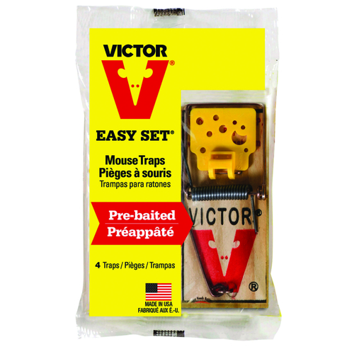 VICTOR M039TRI-XCP24 Easy Set Mouse Trap - pack of 4 - pack of 24