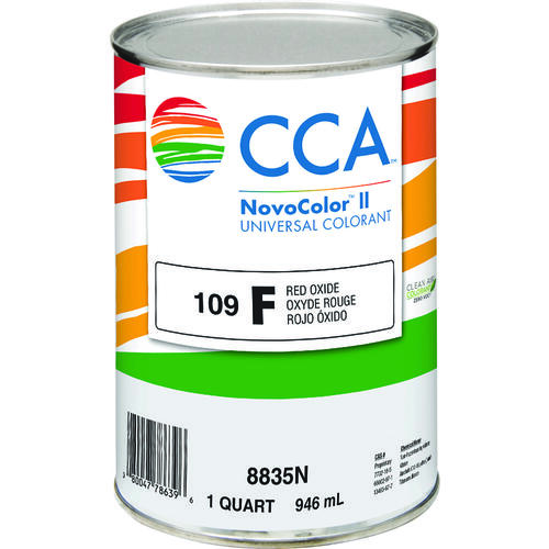 CCA 8835N NovoColor II Series 076.00.005 Universal Colorant, Red Oxide, Liquid, 1 qt