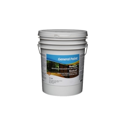WOODCRAFT 18-010-20 Deck and Wall Stain, Semi-Transparent, White, Liquid, 5 gal