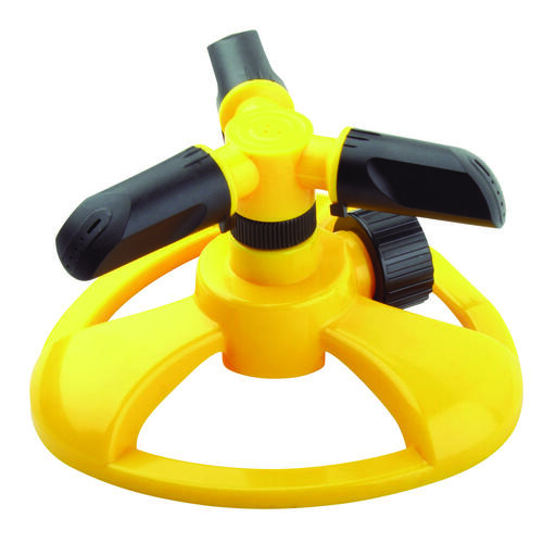 Rotary Sprinkler, Female, Round, Plastic Yellow