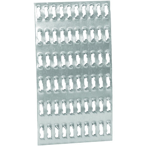 Mending Plate, 5-1/4 in L, 2-3/4 in W, Steel, Galvanized, Prong Mounting - pack of 80