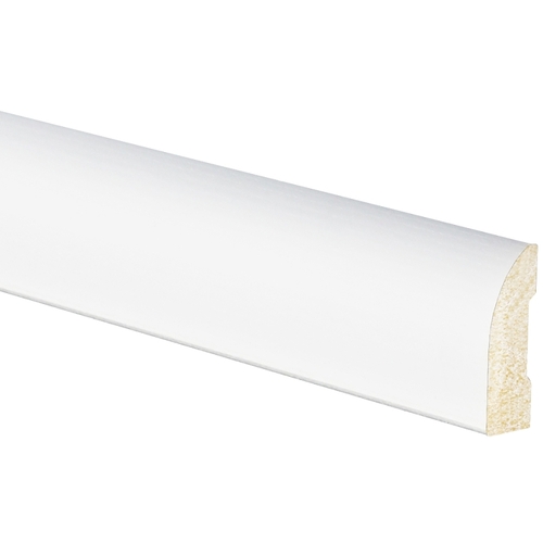 856 OG Stop Moulding, 7 ft L, 1-1/4 in W, Polystyrene, Crystal White - pack of 30