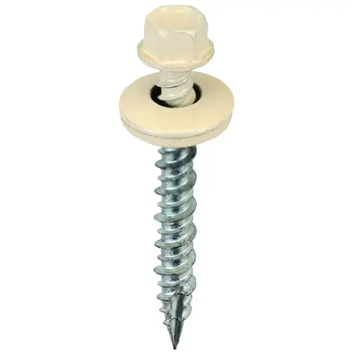 Screw, #9 Thread, High-Low, Twin Lead Thread, Hex Drive, Self-Tapping, Type 17 Point Light Stone