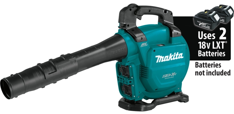 Makita XBU04Z Brushless Blower, 5 Ah, 18 V Battery, Lithium-Ion Battery, 473 cfm Air, Teal