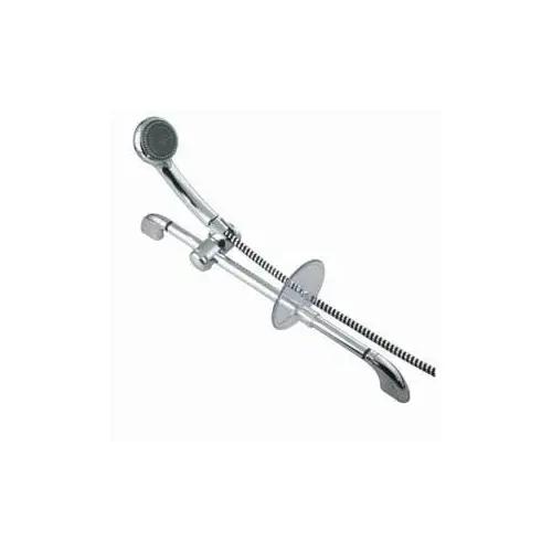 Handheld Shower with Slide Bar, 5-Spray Function, Chrome