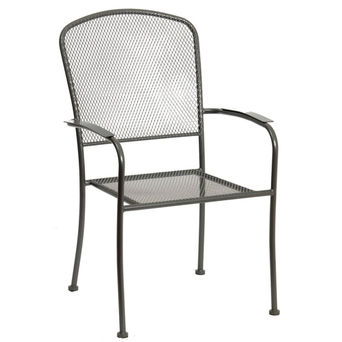Seasonal Trends JYL-2077C Arlington Stackable Patio Chair with Mesh, 24 in W, 24-1/2 in D, 36-5/8 in H, Steel Seat