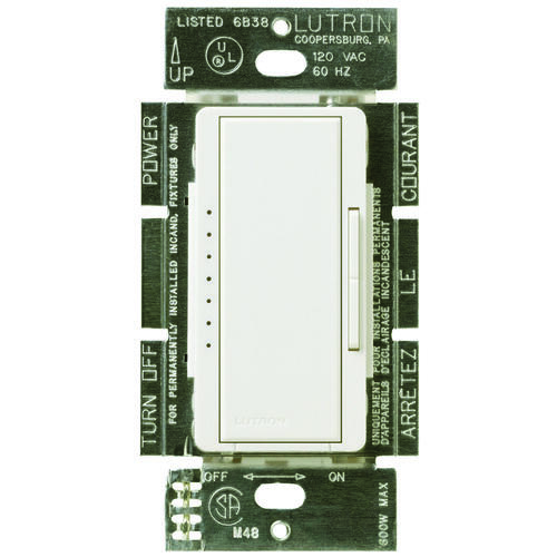 Lutron MACL153MLHWH Maestro C.L Dimmer, 1.25 A, 120 V, 150 W, CFL