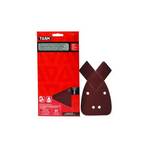 Task Tools T13191 Black Decker Mouse Sander Hook & Loop Sanding Discs, 4 Hole