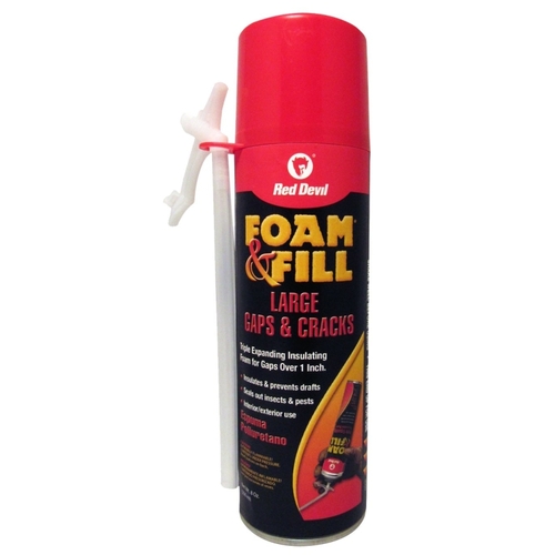 Foam & Fill 0908 Polyurethane Sealant, Champagne, 24 hr Functional Cure, 65 to 100 deg F, 8 fl-oz Aerosol Can