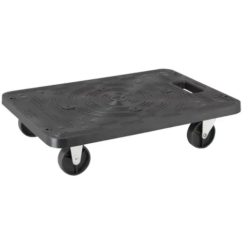 Furniture Dolly, 200 lbs, 19-1/2 in W Platform, 14-1/2 in D Platform, Polypropylene Platform Blue with Black Pad