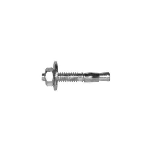 Reliable WAZ385J Wedge Anchor, 3/8 in Dia, 5 in L, 497 kg Ceiling, 489 kg Wall, Steel, Zinc - pack of 15