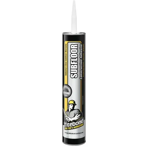 Subfloor Construction Adhesive, Beige, 10 oz Cartridge