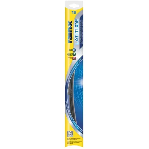 Latitude Wiper Blade, 16 in, Contoured Blade, Synthetic Rubber