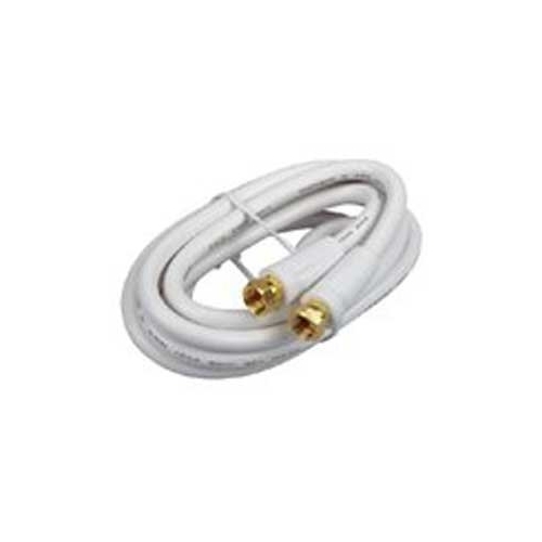 AUDIOVOX CVH612WHR Coaxial Cable, White Sheath