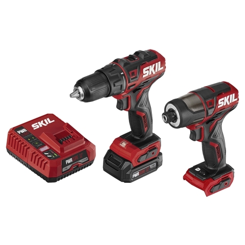 SKIL CB742901 Combination Kit, Battery Included, 12 V, Tools Included: Drill/Driver, Impact Driver