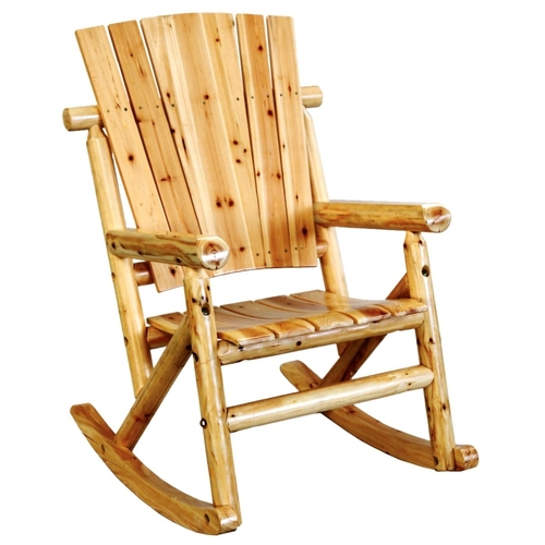 Duraflame TX 95100 Aspen Single Rocking Chair, 29-1/2 in OAW, 44-1/2 in OAD, 35.43 in OAH, Wood