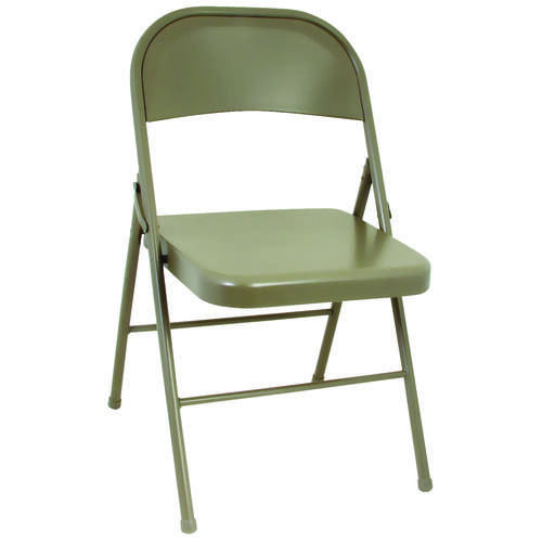 14711ANT4E Folding Chair, 17.95 in OAW, 18.3 in OAD, 30-1/32 in OAH, Steel Frame, Vinyl Tabletop