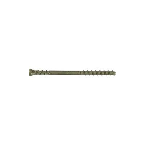 Deck Screw, #7 Thread, 2-3/8 in L, Trim Head, Star Drive, Carbon Steel, ProTech-Coated