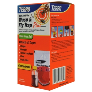TERRO T515 Wasp and Fly Trap, Liquid, Vinegar, 14 fl-oz