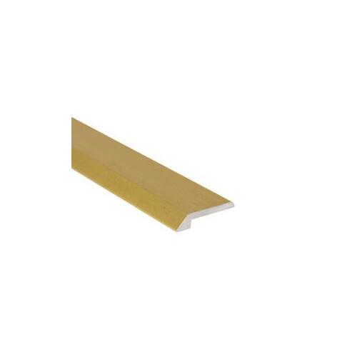Tile Edge Cap, 6 ft L, 3/4 in W, Aluminum, Hammered Gold Anodized