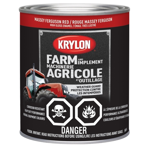 KRYLON 420260000-XCP2 2026 Farm and Implement Paint, Massey Ferguson Red, 32 oz - pack of 2