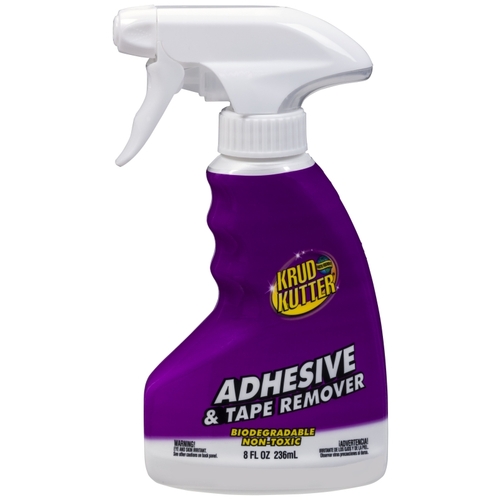 Adhesive Remover, Liquid, Solvent-Like, Light Yellow, 8 oz