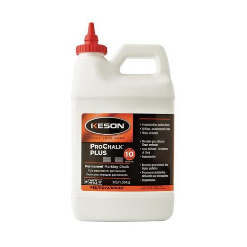 KESON LLC PM103RED PROCHALK Series Marking Chalk, Red, Permanent