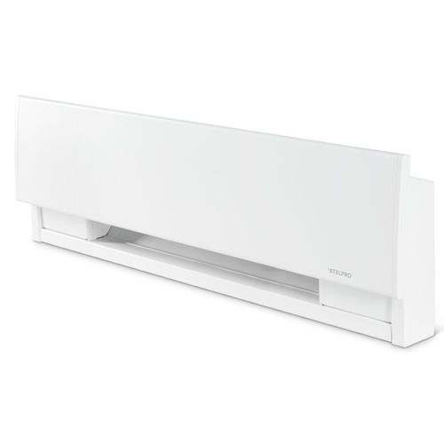 PRIMA Electric Baseboard Heater, 2.1 A, 208/240 V, 375, 500 W, 1707 Btu, 50 sq-ft Heating Area White