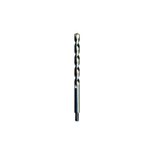 Rotary Drill Bit, 3/8 in Dia, 12 in OAL, Long, Percussion, Spiral Flute