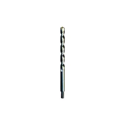 Drill Bit, 1/2 in Dia, 12 in OAL, Percussion, Spiral Flute, 3/8 in Dia Shank