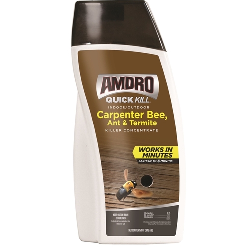 Amdro 100526839 QUICK KILL Concentrate Bee Killer, Liquid, Indoor, Outdoor, 32 oz