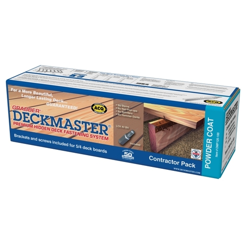 Grabber Construction DMP125-100 Deckmaster Series Hidden Bracket, Powder-Coated - pack of 100