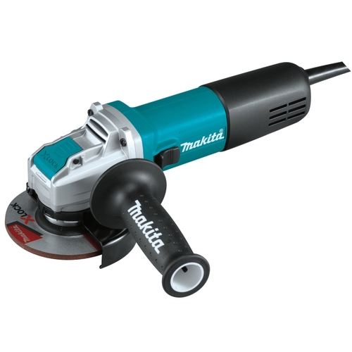 X-LOCK Angle Grinder with AC/DC Switch, 7.5 A, 4-1/2 in Dia Wheel, 11,000 rpm Speed Teal