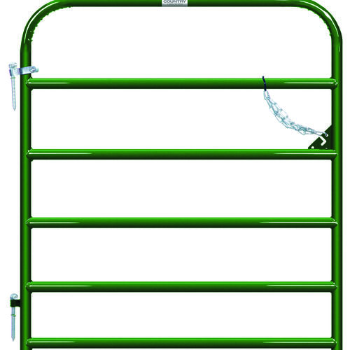 BEHLEN COUNTRY 40130042 Utility Gate, 48 in W Gate, 50 in H Gate, 20 ga Frame Tube/Channel, Green