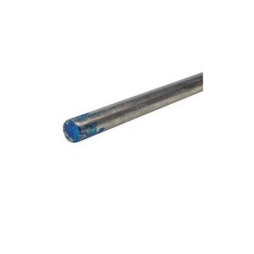 Round Unthreaded Rod, 5/16 in Dia, 36 in L, Mild Steel, Zinc, A-307 Grade