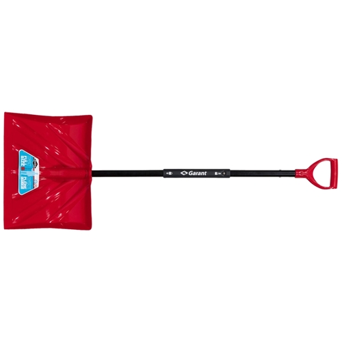 Snow Shovel, 18 in W Blade, 18 in L Blade, Poly Blade, 28-3/4 in OAL