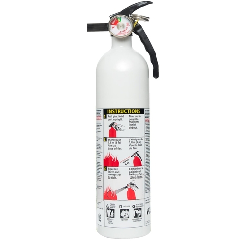 Home Fire Extinguisher, 2.5 lb Capacity, 1-A:10-B:C, A, B, C Class