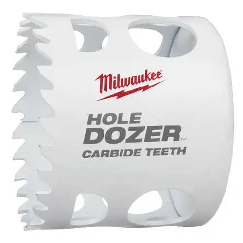 Hole Dozer Hole Saw, 2-1/8 in Dia, 1.62 in D Cutting, 3/8 in Arbor, 4 TPI Thermoset-Coated