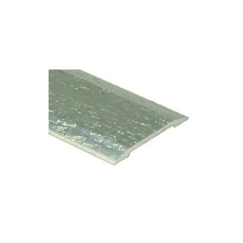 SHUR-TRIM FA1142HSI03 Seam Binder, 3 in L, 1-1/4 in W, Flat Surface, Aluminum, Silver
