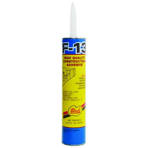 Leech Adhesives F13-36-XCP12 Construction Adhesive, Tan, 10 oz Cartridge - pack of 12