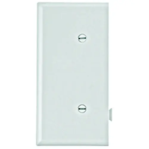 Eaton STE14W Wallplate, 2-9/16 in L, 4.84 in W, 1 -Gang, Polycarbonate, White, High-Gloss